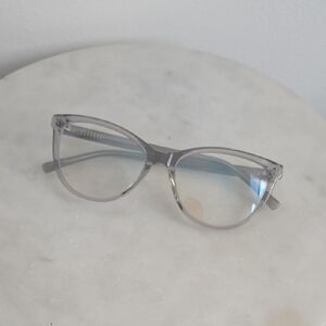 Clear Gray Cat-Eye Women’s Glasses